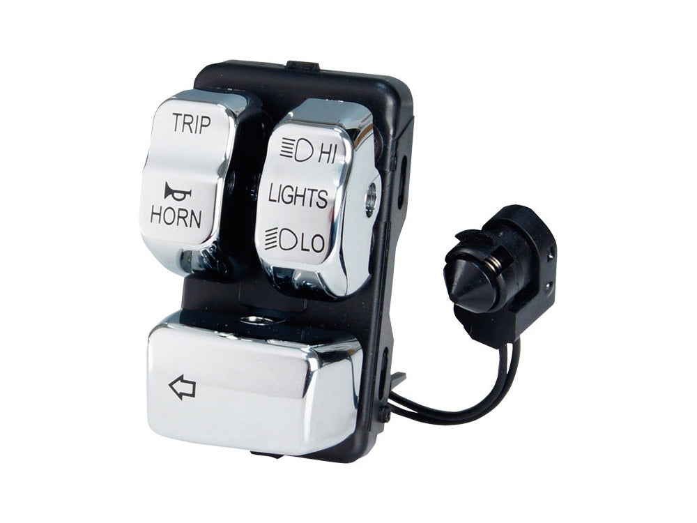 Left Hand CanBus Handlebar Control Module – Chrome Switches. Fits Soft ...