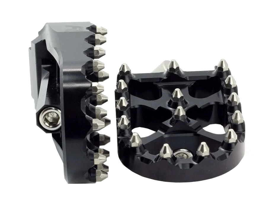 V2 MX Footpegs with HD Male Mount – Black. – Pro Class Customs