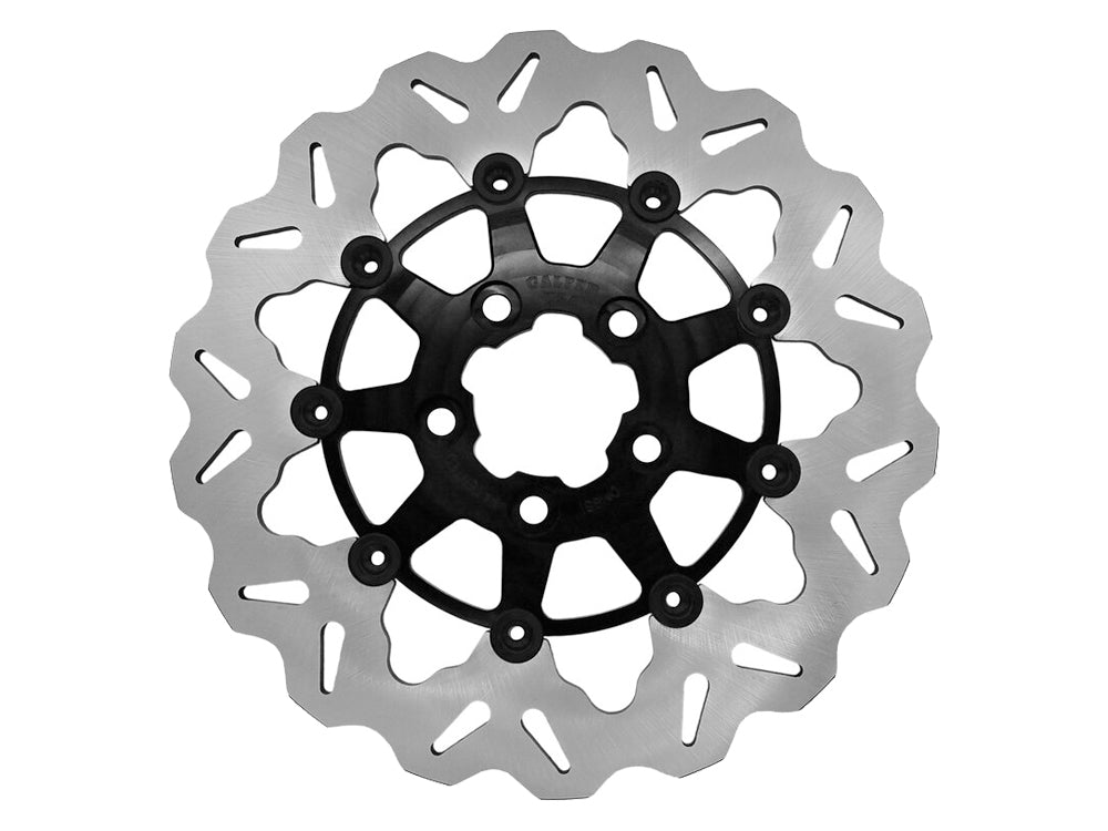 11.5in. Rear Floating Wave Disc Rotor with Black Carrier. Fits Big Twi ...