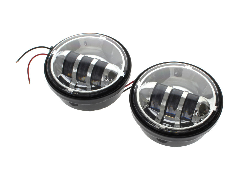4-1/2in. LED Passing Lamp Inserts – Chrome. – Pro Class Customs