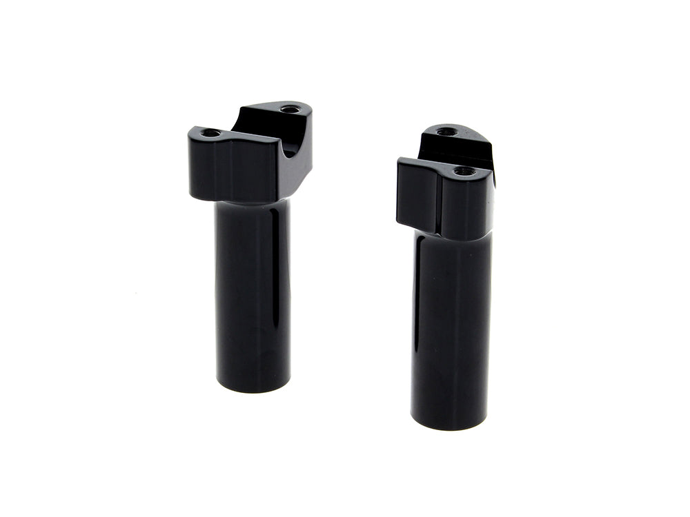 4-1/2in. Tall Risers with 1-1/4in. Thick Base – Gloss Black. Fits 1in ...